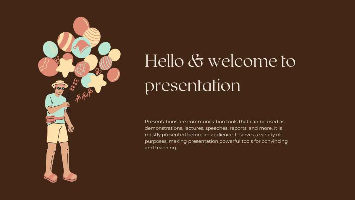 브라운과 누드 심플하고 우아한 일러스트레이터 포트폴리오 - 슬라이드 2