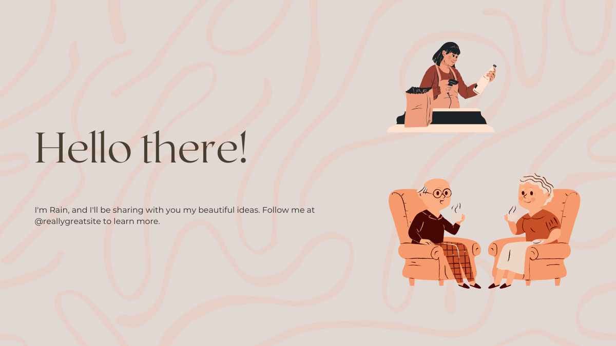 브라운과 누드 심플하고 우아한 일러스트레이터 포트폴리오 - 슬라이드 4