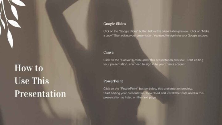 Brown Pretty Aesthetic Shadow. Free PPT & Google Slides Template ...