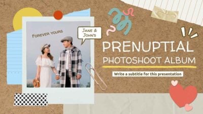 Bulletin Board Prenuptial Photoshoot Album Slides