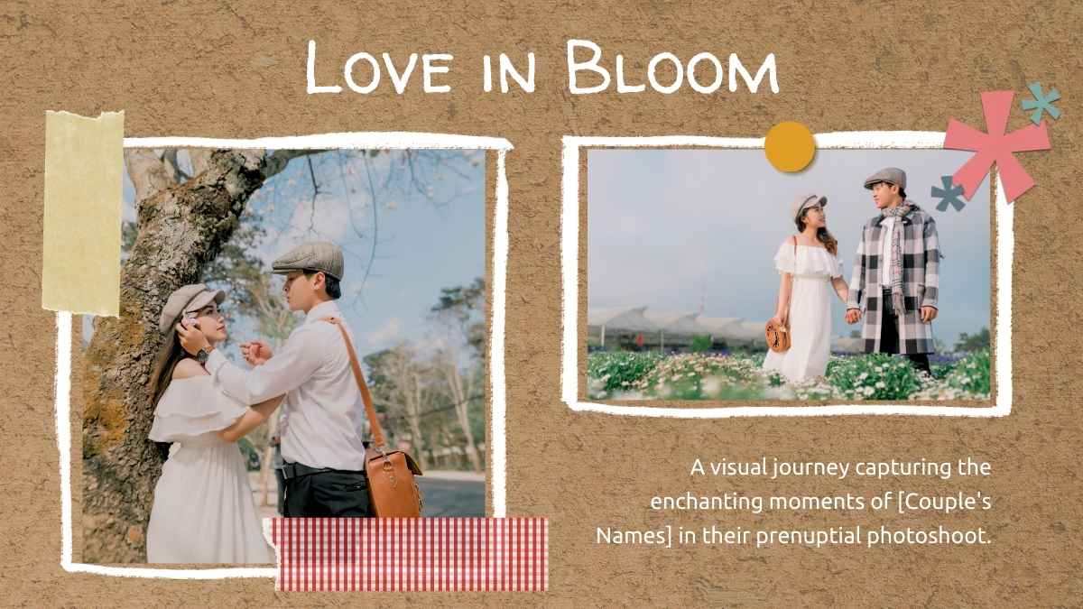 Bulletin Board Prenuptial Photoshoot Album Slides - slide 3