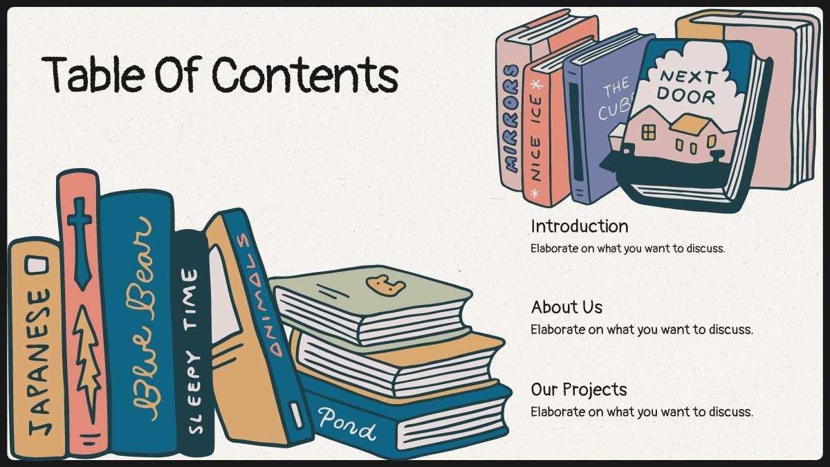 Cartoon Open Book Presentation - slide 2
