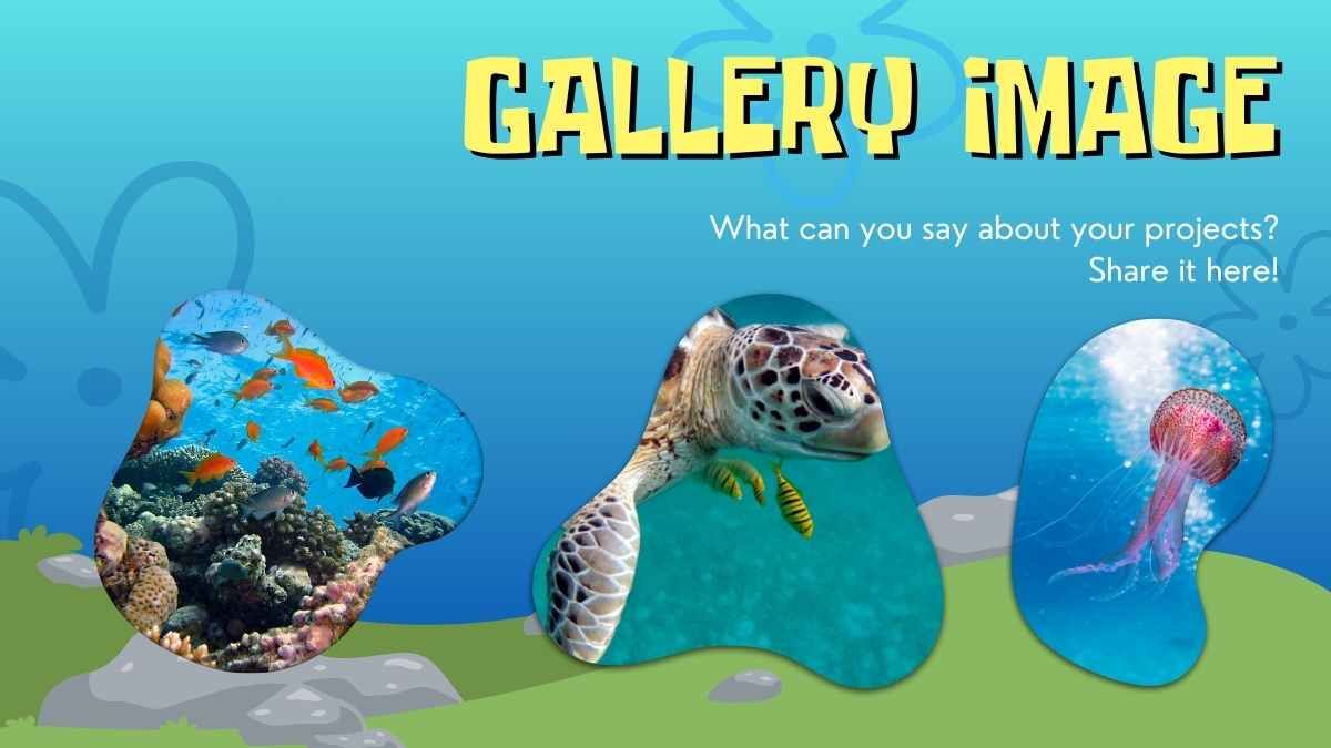 Cartoon Underwater Sponge Minitheme - slide 10