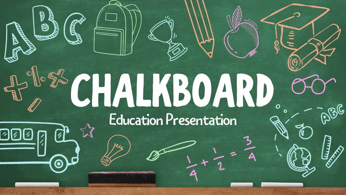 Chalkboard Background Presentation - slide 0
