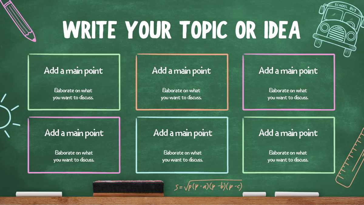 Slide Background Papan Tulis Hijau Klasik - slide 12