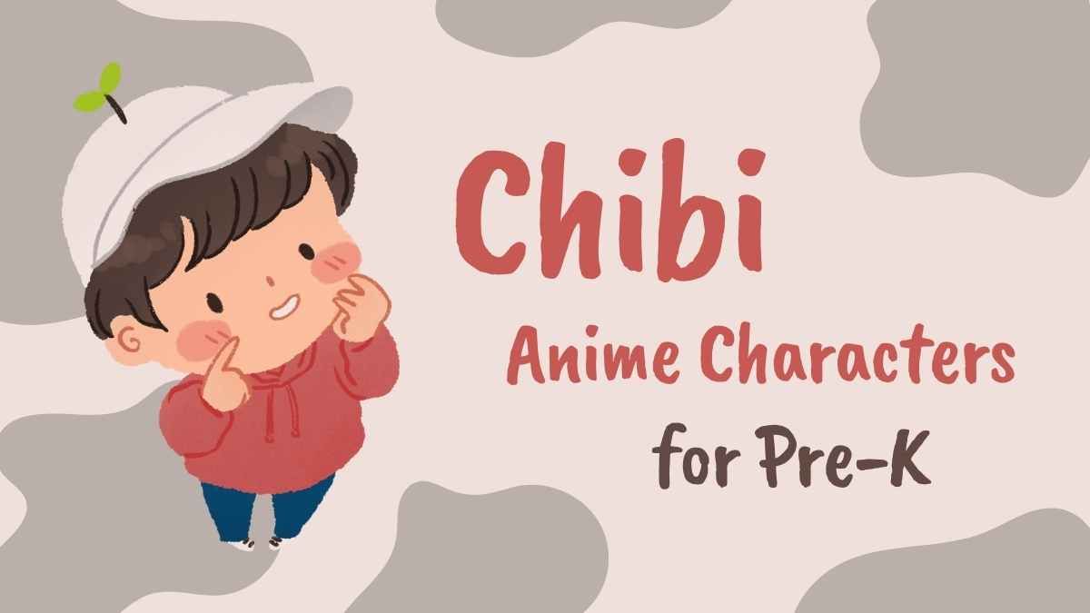 Personagens de anime Chibi para a pré-escola - slide 0