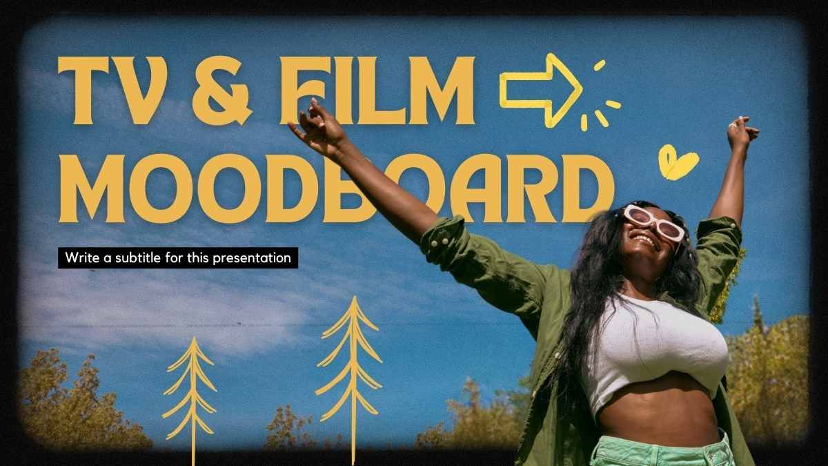 Doodle Cinematográfico TV & Film Moodboard - diapositiva 0