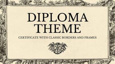 Classic Diploma Theme with Elegant Borders and Frames