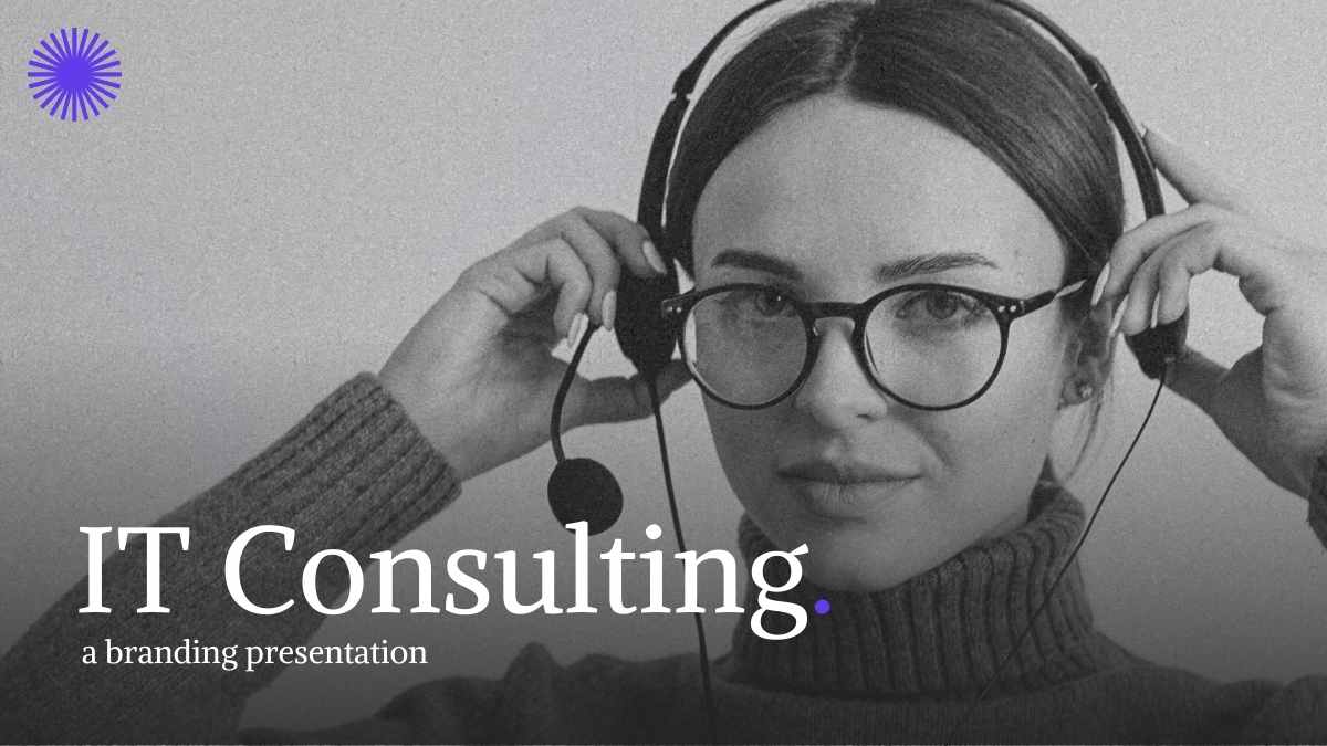 Clean Minimal IT Consulting Slides - slide 1