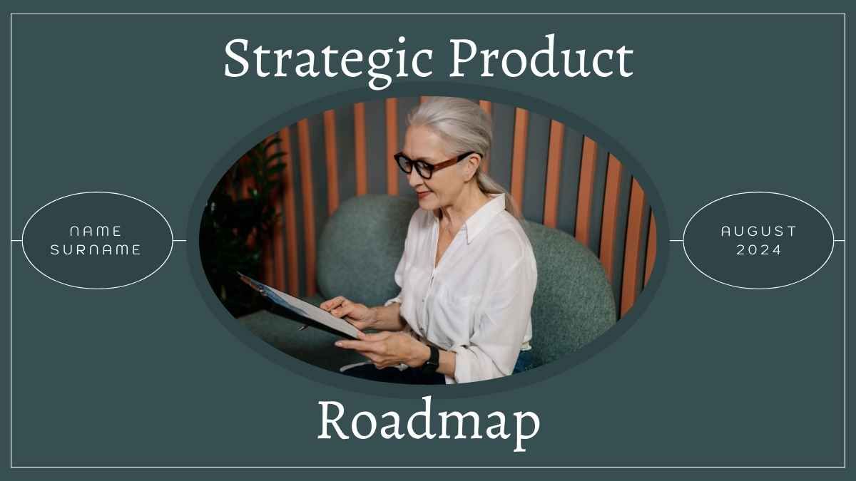 Dark Minimal Strategic Product Roadmap - slide 0