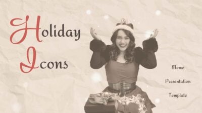 Collage Holiday Icons Meme Presentation