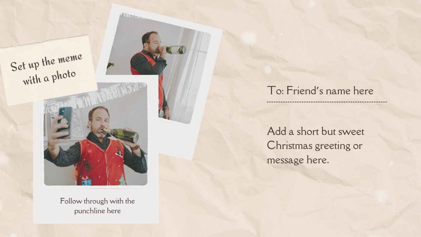 Collage Holiday Icons Meme Presentation - slide 4