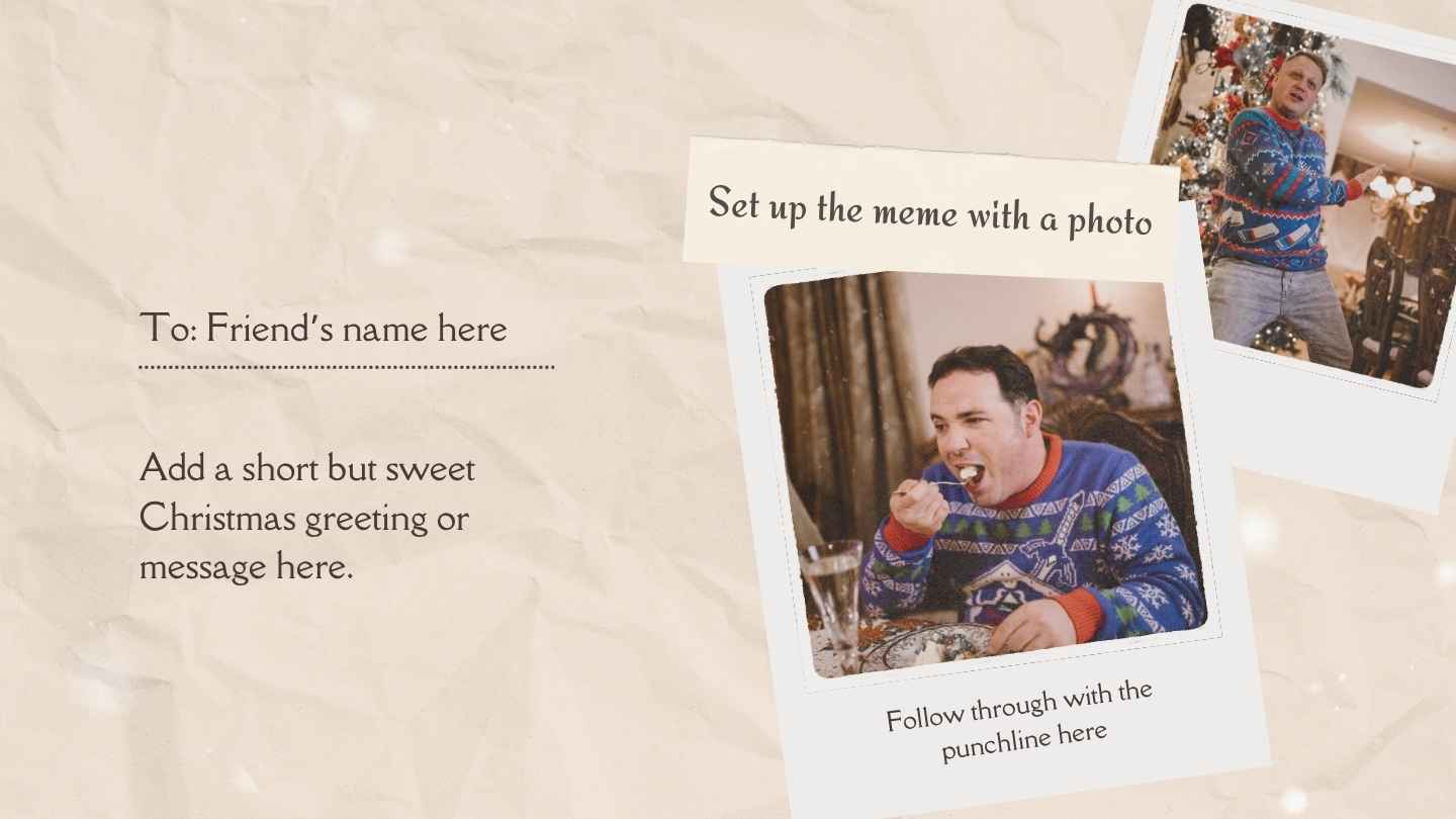 Collage Holiday Icons Meme Presentation - slide 6