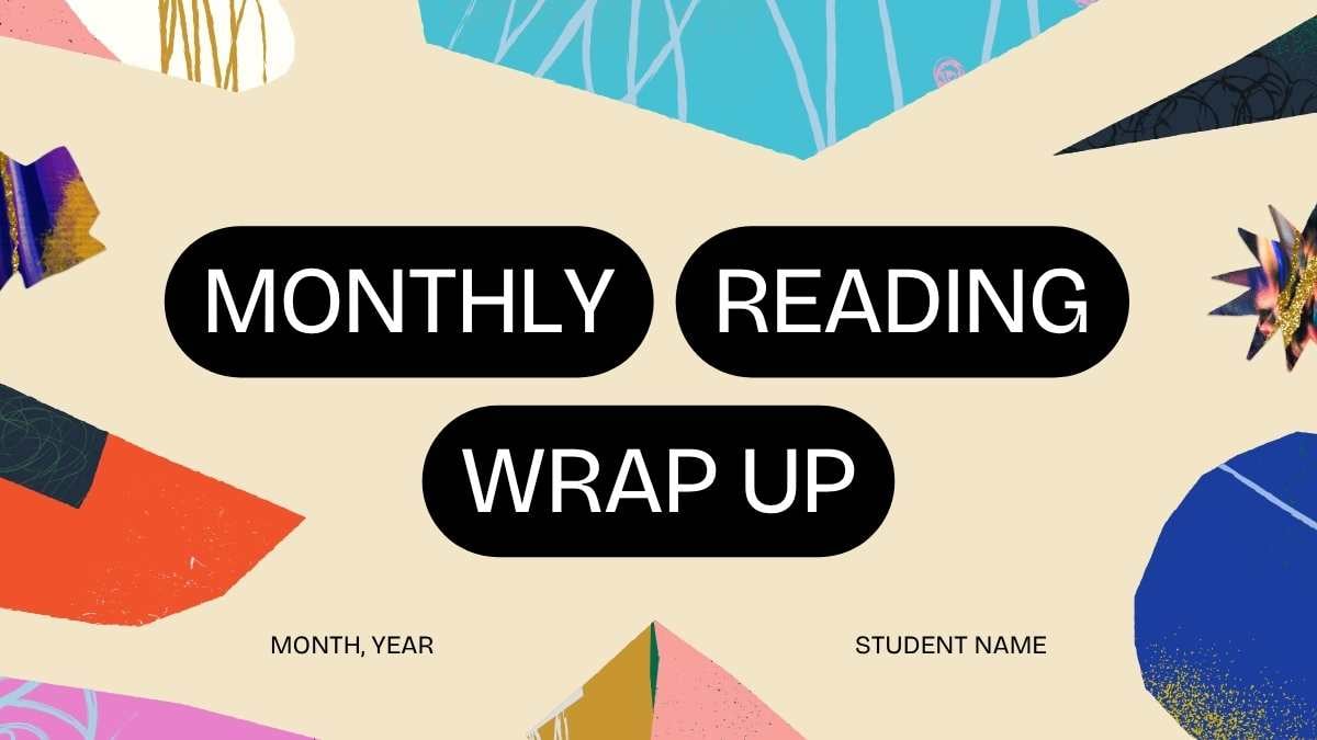 Collage Monthly Reading Wrap Up Slides - slide 1