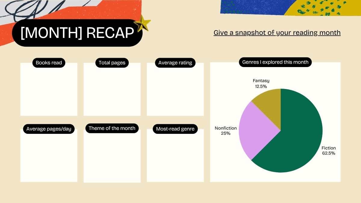 Collage Monthly Reading Wrap Up Slides - slide 2