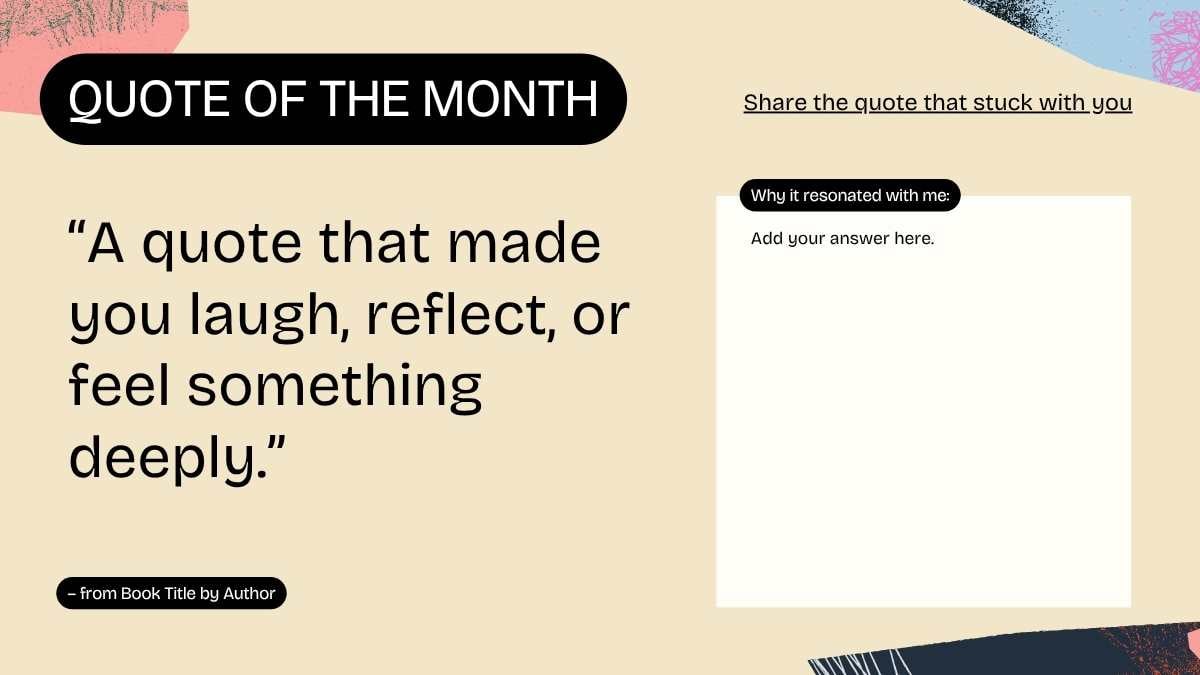 Collage Monthly Reading Wrap Up Slides - slide 7