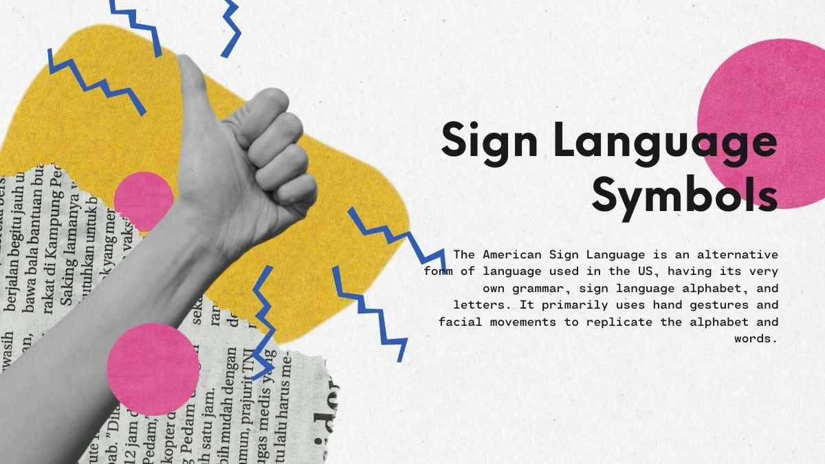 Collage Sign Language Awareness Social Media Strategy - slide 6