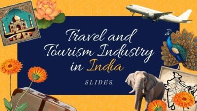 インドの旅行と観光業界のコラージュスライド