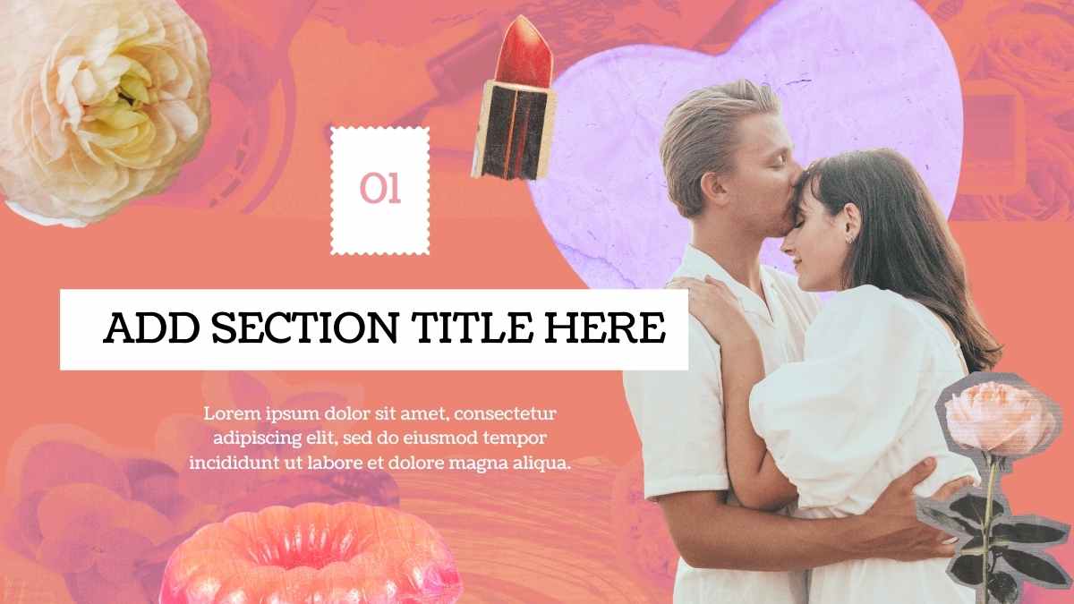 Slides de Minitema de Dia dos Namorados em Colagem - deslizar 7