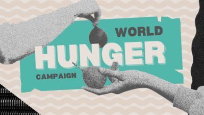 Slides Carnival Google Slides and PowerPoint Template Collage World Hunger Campaign 2