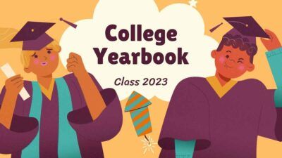 Illustrated College Yearbook Presentation