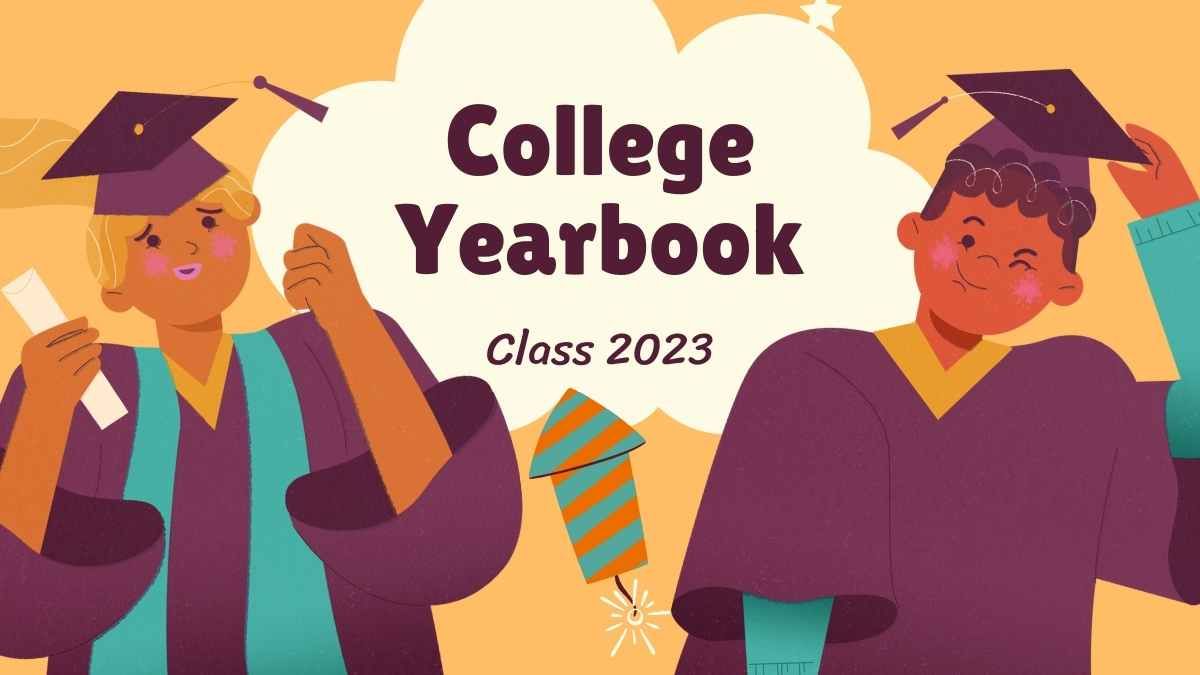 Illustrated College Yearbook - slide 0