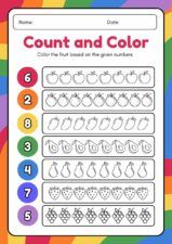 Slides Carnival Google Slides and PowerPoint Template Colorful Count and Color Worksheet 1