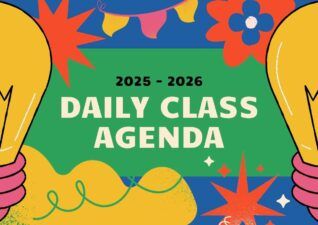 Colorful Daily Class Agenda