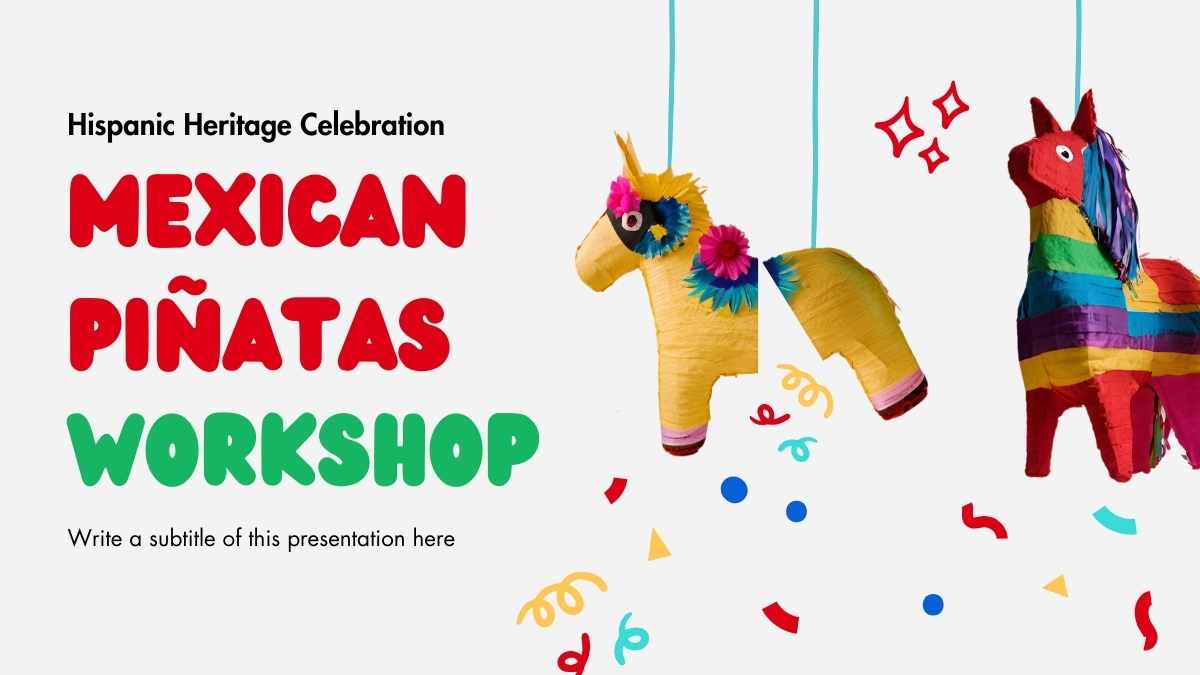 Colorful Hispanic Heritage Celebration: Mexican Piñatas Workshop - slide 1