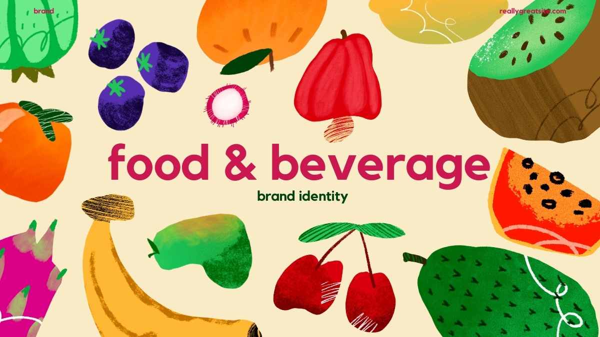 Colorful Illustrated Food and Beverage Brand Slides - slide 1