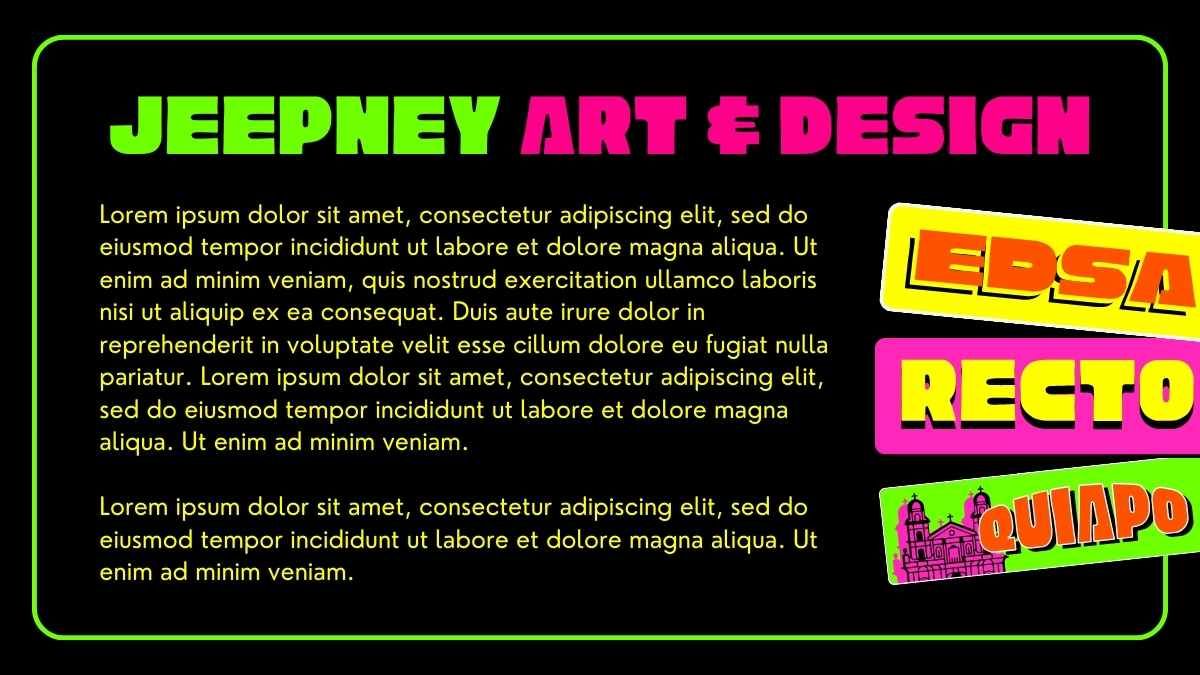 Colorful Jeepney Neon Signs - slide 7