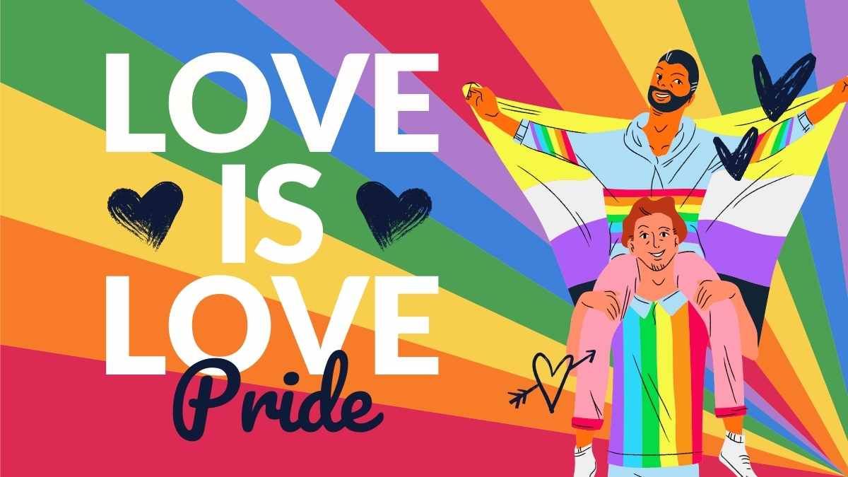 Colorful Love Is Love Pride - slide 0