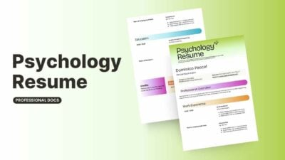 Colorful Psychology Resume 1