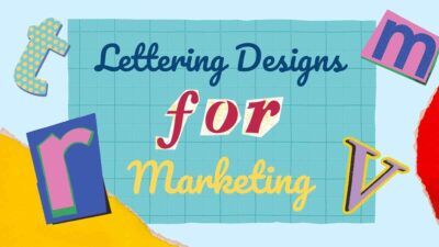 Designs de letras de scrapbook para marketing