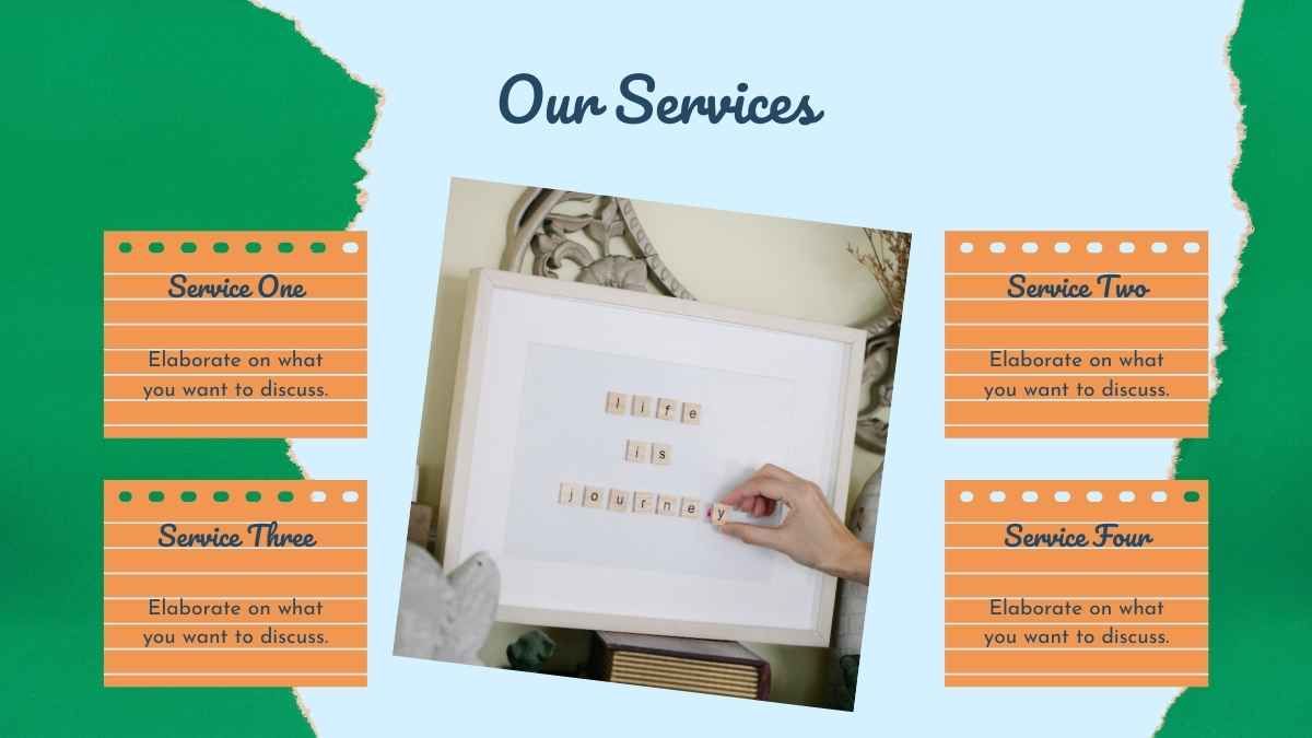 Designs de letras de scrapbook para marketing - slide 11