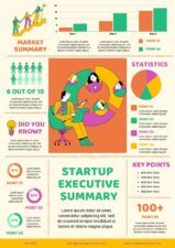 Colorful Startup Executive Summary Slides