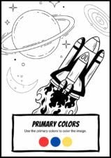 Coloring Worksheet using Primary Colors