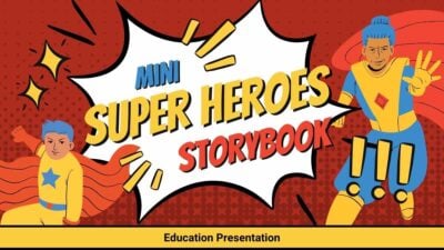 Comic Mini Super Heroes Storybook Slides