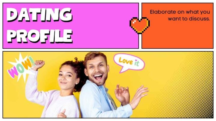 Comic Style Dating Wrapped. Presentation Template — SlidesCarnival