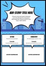 Comic Style Elements of a Story Infographic