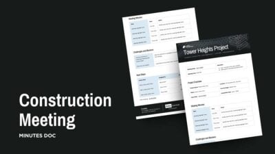 Construction Meeting Minutes Doc