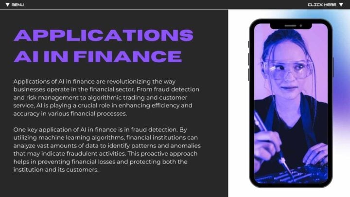 Artificial Intelligence in Finance Pitch Deck. Free Slides Template ...