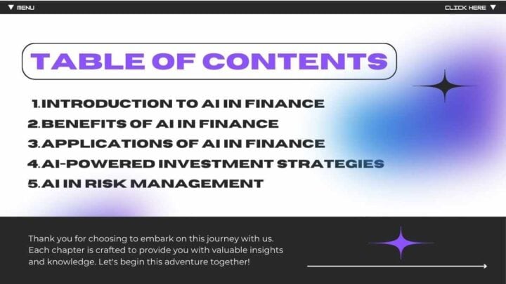 Artificial Intelligence in Finance Pitch Deck. Free Slides Template ...