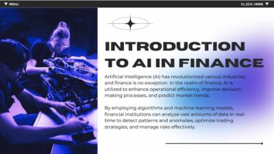 Artificial Intelligence in Finance Pitch Deck. Free Slides Template ...