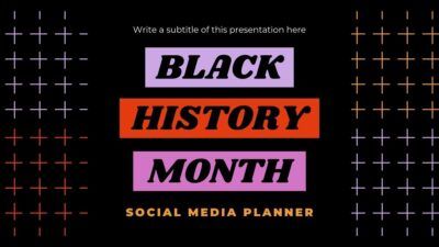 Cool Black History Month Social Media Planner