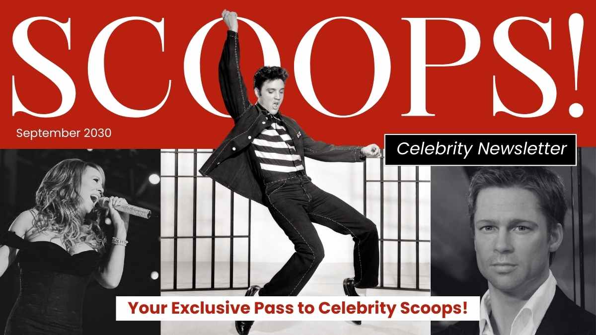 Cool Celebrity Scoops Newsletter Slides - slide 1