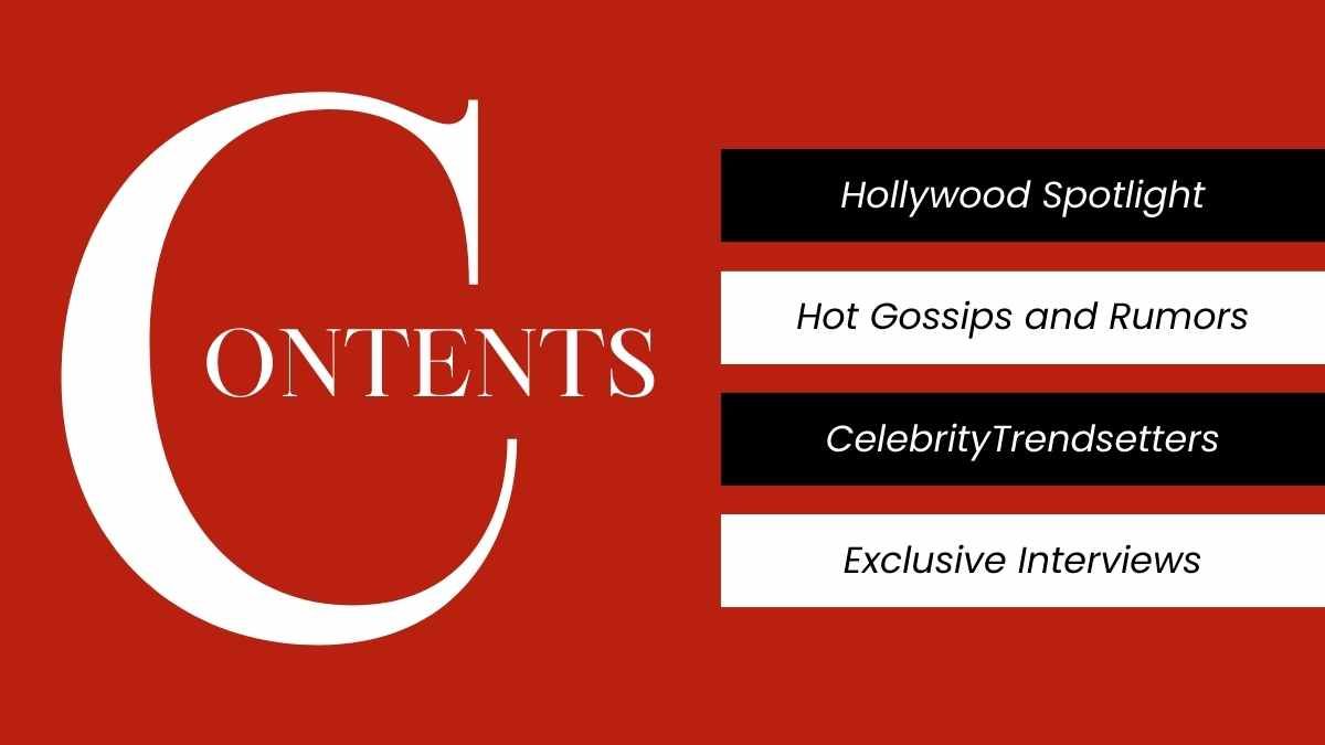 Boletim informativo Cool Celebrity Scoops - slide 1