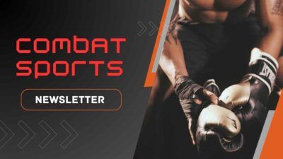 Slides Carnival Google Slides and PowerPoint Template Cool Combat Sports Newsletter 1