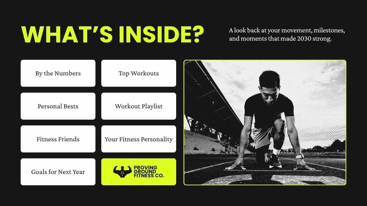 Cool Fitness Wrapped Presentation - slide 2