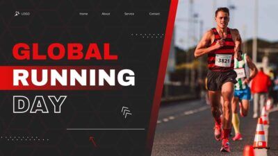 Slides Carnival Google Slides and PowerPoint Template Cool Global Running Day 2